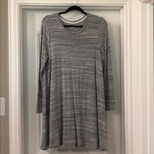 Lou and Grey Soft Grey Long Sleeve Swing Dress